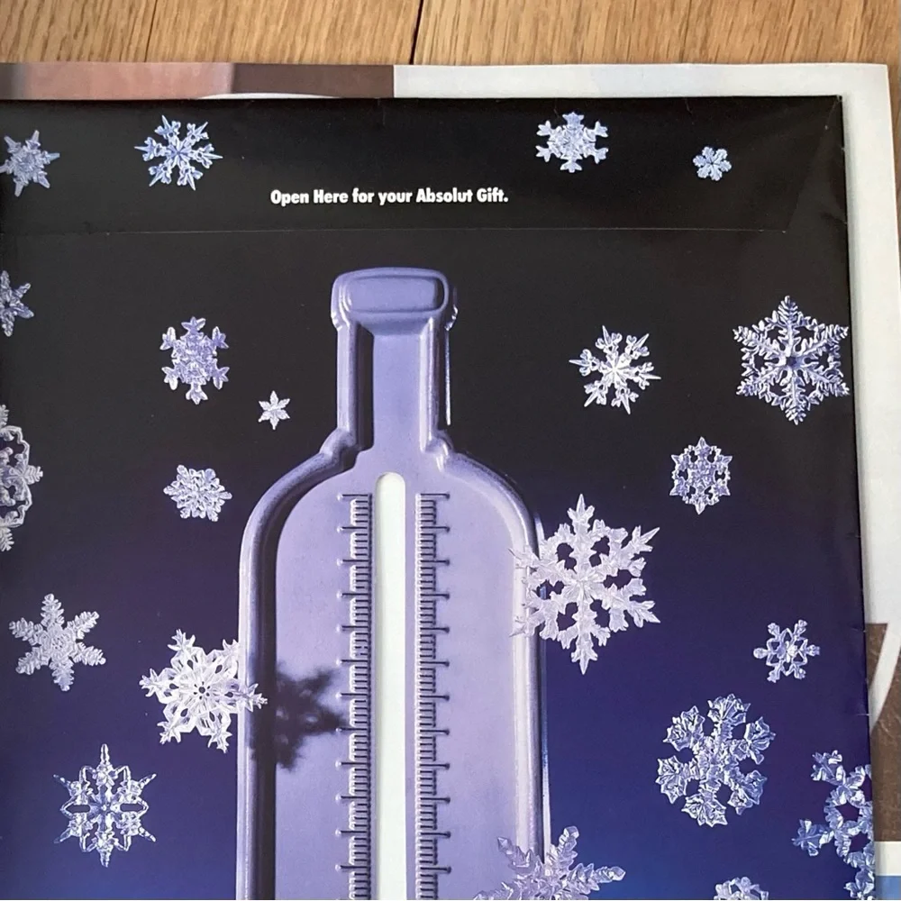 VERY RARE DKNY/ABSOLUT VODKA Gloves sealed inside New York Magazine December ‘94
